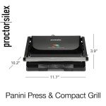 Compact Panini Press & Indoor Grill, 1000W