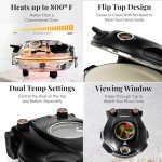 PIEZANO Electric 12-Inch Indoor Pizza Oven