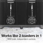 Proctor Silex 4-Slice Toaster, Black
