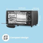 COMFEE Compact 9-Inch Toaster Oven, 950W