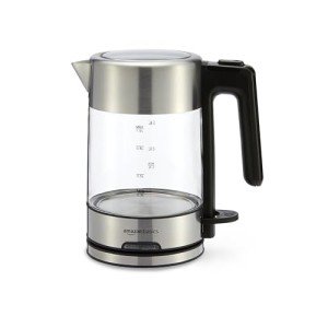 AmazonBasics 1.0 Liter Electric Glass Kettle