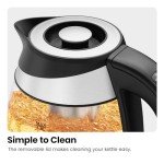 Gold Tea Pot with Infuser and Strainer Set