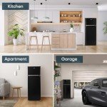 Upstreman 7.7 Cu.Ft. Double Door Apartment Fridge