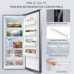 Smad 21 Cu. Ft. Convertible Upright Freezer