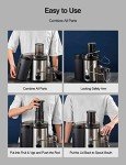 Qcen 500W Centrifugal Juicer with Wide Mouth