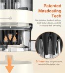 Cold Press Masticating Juicer with 5" Chute