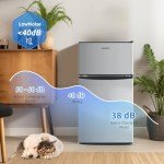 BANGSON 3.2 Cu.Ft Mini Fridge with Freezer