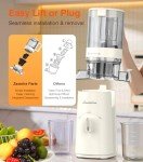 Cold Press Masticating Juicer with 5" Chute