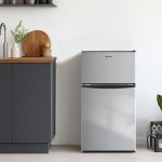BANGSON 3.2 Cu.Ft Mini Fridge with Freezer