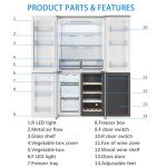 GarveeHome 21 Cu.ft French Door Refrigerator with Wine Rack