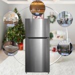 Top Freezer Stainless Steel Refrigerator, 14.2 Cu Ft