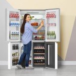 GarveeHome 21 Cu.ft French Door Refrigerator with Wine Rack