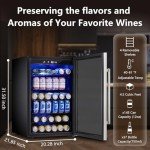 Electactic 37-Bottle Wine and Beverage Fridge