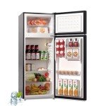 BANGSON 7.7 Cu.Ft Top Freezer Refrigerator, Silver