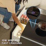 Smart Coffee Table with Refrigerator & Wireless Charging