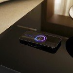 Smart Coffee Table with Refrigerator & Wireless Charging