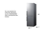 Summit 24" Bottom Freezer Refrigerator - Stainless Steel