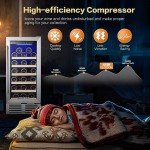 BODEGA 15-Inch Mini Wine Fridge, 31 Bottles