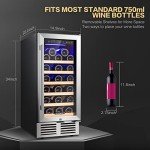 BODEGA 15-Inch Mini Wine Fridge, 31 Bottles