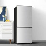 Saeoola Mini Fridge with Bottom Freezer, 4.0 Cu.Ft