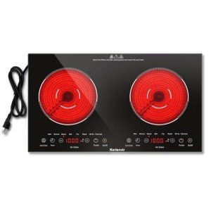 Karienvir 24-Inch 2 Burner Electric Cooktop