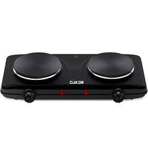 Double Burner Electric Hot Plate – 1800W Cooktop