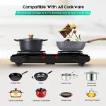 Double Burner Electric Hot Plate – 1800W Cooktop
