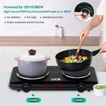 Double Burner Electric Hot Plate – 1800W Cooktop