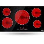 36" ECOTOUCH 5-Burner Electric Cooktop with Timer