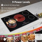 36" ECOTOUCH 5-Burner Electric Cooktop with Timer