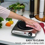 OVENTE 1000W Infrared Single Burner Hot Plate