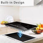 Karinear 2-Burner Electric Ceramic Cooktop with Timer