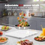 Ultra-Thin Portable Induction Cooktop with Timer