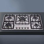 34-Inch Stainless Steel 5-Burner Gas Cooktop