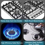 34-Inch Stainless Steel 5-Burner Gas Cooktop