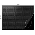 Electric Stove Top Cover - Silicone Mat (Black)