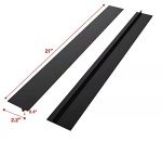 Silicone Kitchen Gap Cover - 2 Pack (Black)