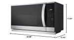 Smart Wi-Fi Over-the-Range Microwave Oven, 2.1 cu ft