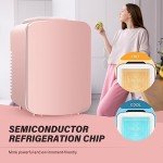 YSSOA 4L Portable Mini Fridge - Pink