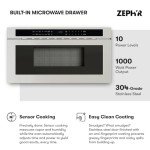Zephyr 30" Under Cabinet Drawer Microwave Oven