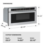 Zephyr 30" Under Cabinet Drawer Microwave Oven