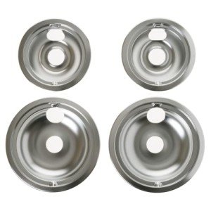 GE Chrome Drip Pan Kit for Electric Stoves