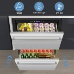 24" Dual Drawer Outdoor Stainless Steel Fridge