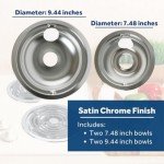 GE Chrome Drip Pan Kit for Electric Stoves