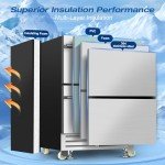 24" Dual Drawer Outdoor Stainless Steel Fridge