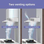 FIREGAS 30-Inch Convertible Stainless Steel Range Hood