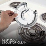Disposable Aluminum Stove Burner Covers - 50 Pack