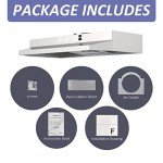 FIREGAS 30-Inch Convertible Stainless Steel Range Hood