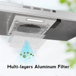 FIREGAS 30-Inch Convertible Stainless Steel Range Hood