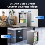 Stainless Steel Outdoor Refrigerator with Lock and Wheels